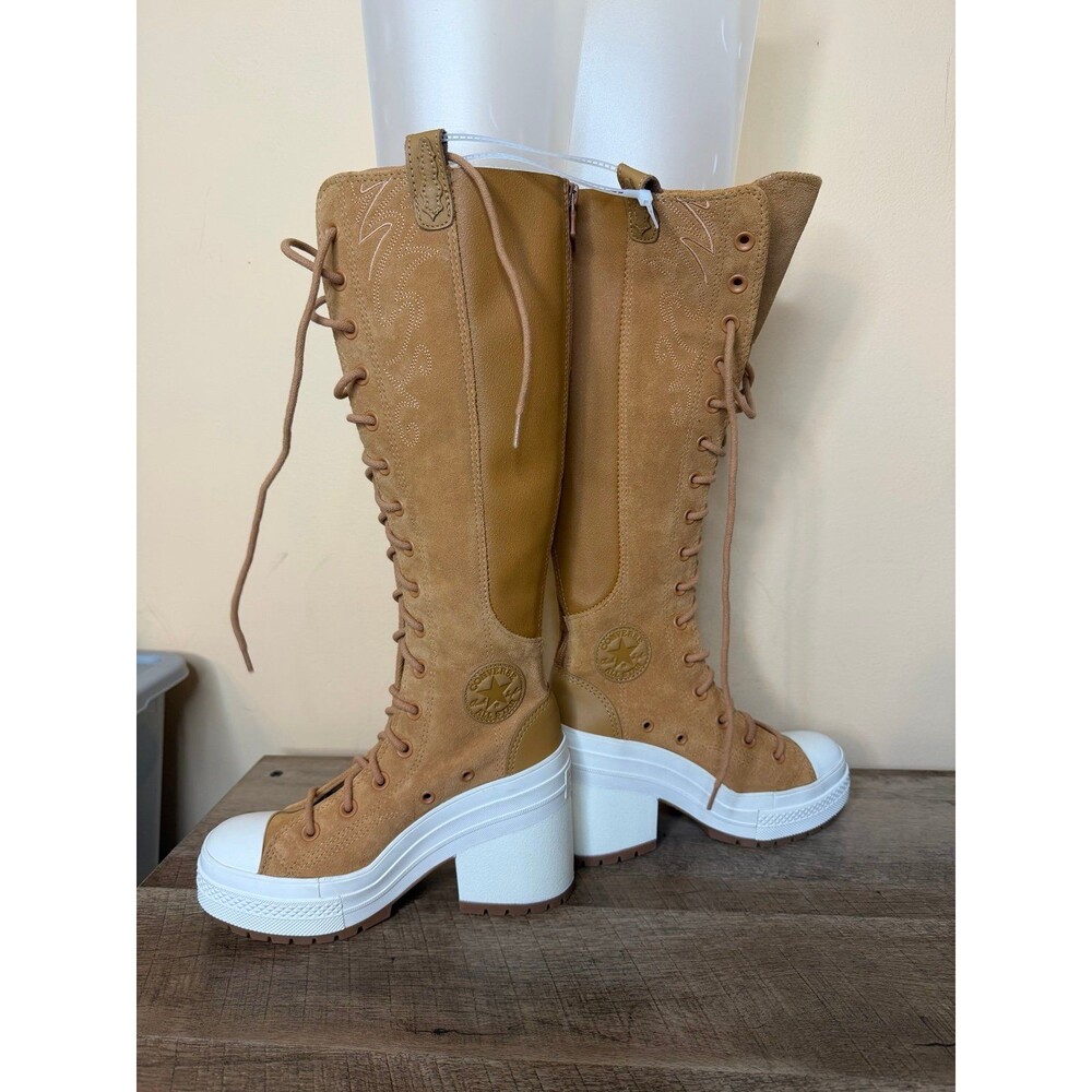 NEW Converse Chuck 70 De Luxe Heel XXHi Platform Western Size 5.5 boots knee - Picture 3 of 11